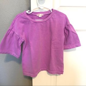 J.Crew girls bell sleeve tshirt